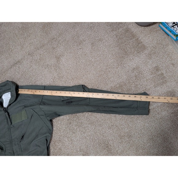 US Flyers Coveralls Men Sage Green FR Summer Size 40S 8415-01-043-8386 - Picture 8 of 13